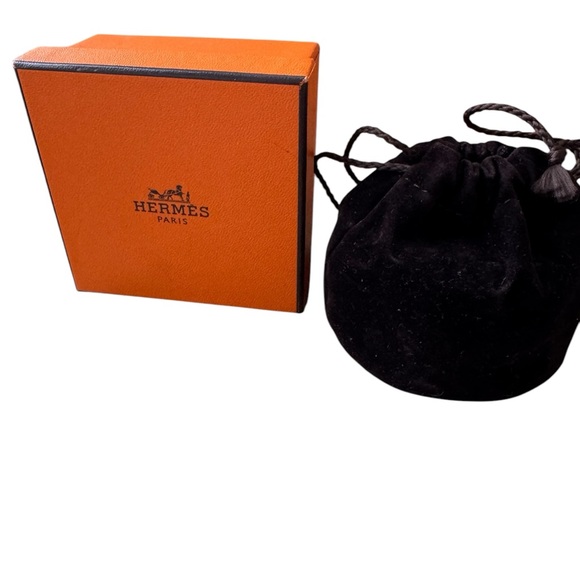 Hermes Astrologie Nouvelle Printed Enamel Goal Plated Extra Wide Bracelet - Picture 7 of 7